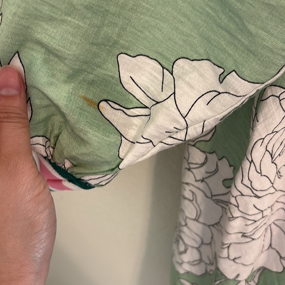 Entro Summer Dress Floral Prints Sz S Mint Green - Picture 9 of 11